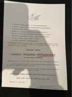 Veuve Lambert Sterkendries Nee Coignoul *1873+1951 Bruxelles Église St.-Jean Baptiste Du Beguinage BXL Hannut Van Raes D - Obituary Notices