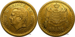 Monaco - Principauté - Louis II - 1 Franc ND (1945) - TTB+/AU50- Mon6734 - 1922-1949 Louis II.