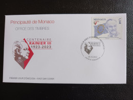 Monaco 2023 Rainier III Centenary Monaco Joins Council Europe 2004 Flag 1v FDC PJ - Ungebraucht