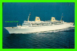 SHIP, BATEAUX - " KUNGSHOLM " MOTORLINER OF THE SWEDISH AMERICAN LINE - TRAVEL  IN 1970 - FORO, G. LIDEN - - Paquebote