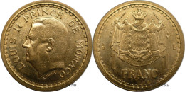 Monaco - Principauté - Louis II - 1 Franc ND (1945) - SUP/AU55 - Mon6533 - 1922-1949 Louis II.