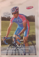 Autographe Sergio Barbero Lampre 2004 - Cyclisme