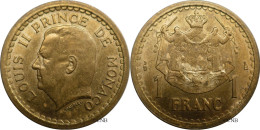 Monaco - Principauté - Louis II - 1 Franc ND (1945) - SUP/AU55 - Mon6535 - 1922-1949 Luigi II