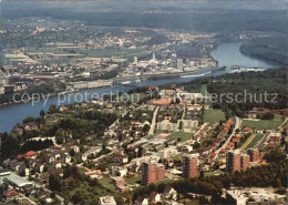 12563612 Rheinfelden AG Fliegeraufnahme Mit Rhein Rheinfelden - Sonstige & Ohne Zuordnung