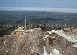 12563542 Saentis AR Fliegeraufnahme Bergstation Mit Blick Gegen Den Bodensee Sae - Altri & Non Classificati