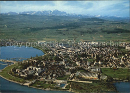 12563541 Arbon  TG Fliegeraufnahme Mit Bodensee Und Saentis  - Autres & Non Classés