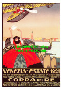 R542026 Venezia. Estate 1921. Coppa Del Re. Dalkeith Poster Card P 267. Bonazzi - Welt