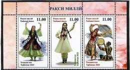 Tajikistan 2023 . National Dance ( Music Instruments ). 3v. - Tadzjikistan