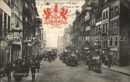 12555095 London Fleet Street Traffic Pferdedroschken Wappen - Autres & Non Classés