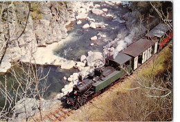 Chemin De Fer Du Vivarais - Ligne TOURNON LAMASTRE - Le Train Dans Les Gorges Du Doux - Très Bon état - Other & Unclassified