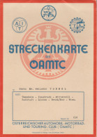 Austria - Streckenkarte Des OAMTC - Route - 11 Maps (1964) - Coches