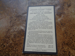 Doodsprentje/Bidprentje  JAN BAPTIST DE WEERDT   Tremeloo 1875-1937 Grootloo-Schrieck  (Echtg Maria GEENS) - Godsdienst & Esoterisme