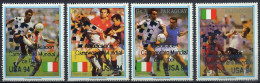 Paraguay 1991 Football Soccer World Cup 4 Stamps With Silver Overprint MNH - 1994 – Verenigde Staten