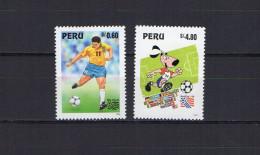Peru 1995 Football Soccer World Cup Set Of 2 MNH - 1994 – Vereinigte Staaten