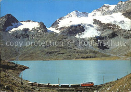 12529088 Rhaetische Bahn Lago Bianco Berninapass  Eisenbahn - Autres & Non Classés