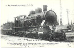 TRAIN - LES LOCOMOTIVES FRANCAISES (PLM) - Machine N° 4863 - Trains