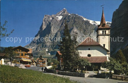 12525530 Grindelwald Kirche Wetterhorn Grindelwald - Autres & Non Classés
