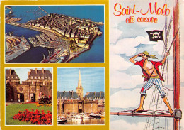 SAINT MALO Cite Corsaire Ville Intra Muros La Porte St Vincent Et La Grande Porte 27(scan Recto-verso) MA2111 - Saint Malo