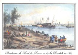 BORDEAUX Le Pont De Pierre Vude La Bastide En 1850 1(scan Recto-verso) MA2119 - Bordeaux