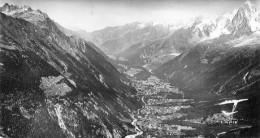 CHAMONIX 74  Vue D'avion. Carte Photographique ARGENTIQUE Ed LAPIE Dentelée Vierge  .32 MA2116Ter - Chamonix-Mont-Blanc