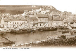 PORT EN BESSIN Calvados Les Bateaux à Quai  édition Atlas 1986  Cliché Roger Viollet  28 (scan Recto-verso)MA2144Bis - Port-en-Bessin-Huppain