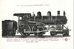 TRAIN - LES LOCOMOTIVES FRANCAISES (Etat) - Machine N° 2805 - Eisenbahnen