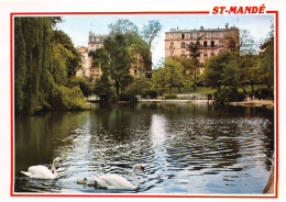 ST MANDE Le Cygnes Sur Le Lac 18(scan Recto-verso) MA2140 - Saint Mande