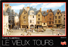 TOURS Maisons Du XVe Siecle Place Plumereau Ancien Carroi Aux Chapeaux 12(scan Recto-verso) MA2138 - Tours
