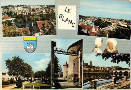 LE BLANC  Indre  Multivue   Les Quais Le Square Le Pont   10   (scan Recto-verso)MA2168Ter - Le Blanc