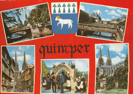 QUIMPER Les Ponts Et La Cathedrale Les Ponts Sur L Odet 11(scan Recto-verso) MA2168 - Quimper