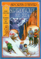 SUPERDEVOLUY  La Joue Du Loup Traineau Luge Ski Patins   2   (scan Recto-verso)MA2164Ter - Saint Etienne En Devoluy