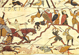 BAYEUX Tapisserie De La Reine Mathilde Normands Et Saxons Livrent Le Combat Final 14(scan Recto-verso) MA2160 - Bayeux