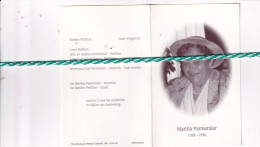 Martha Parmentier-Petillion, Ledegem 1938, Roeselare 1996. Foto Dameshoed - Obituary Notices