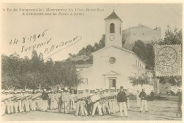 PORQUEROLLES  Manoeuvres Place D'armes  18   (scan Recto-verso)MA2174Ter - Porquerolles