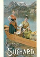 PUB Chocolat SUCHARD Neuchatel Suisse Lac De Thoune 36   (scan Recto-verso)MA2174Bis - Reclame