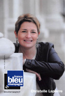 FRANCE BLEU CHAMPAGNE CHRISTELLE LAPIERRE 8(scan Recto-verso) MA2173 - Reclame