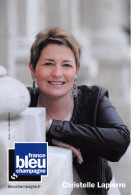 FRANCE BLEU CHAMPAGNE CHRISTELLE LAPIERRE 7(scan Recto-verso) MA2173 - Reclame