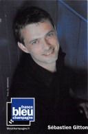 FRANCE BLEU CHAMPAGNE Sebastien Gitton 11(scan Recto-verso) MA2173 - Reclame