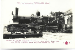 TRAIN - LES LOCOMOTIVES FRANCAISES (Etat) - Machine N° 220-705 - Eisenbahnen