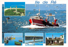 ILE DE RE Retour De Peche Phare Des Baleines Le Port De Rivedoux Et Le Pont 14(scan Recto-verso) MA2184 - Ile De Ré