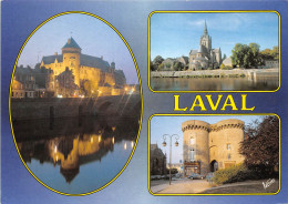LAVAL Le Chateau Basilique Notre Dame D Avesnieres Porte Beucheresse 1(scan Recto-verso) MA2196 - Laval