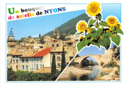 NYONS Les Toits De La Ville Et La Tour Randonne 25(scan Recto-verso) MA2191 - Nyons