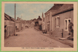 Belle CPA SAINT JEAN D'ASSE L'Arche Animé 72 Sarthe - Autres & Non Classés