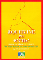 AQUITAINE EN SCENE Cinemas Musique Arts De La Scene 12(scan Recto-verso) MB2314 - Reclame