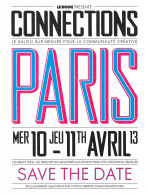 CONNECTIONS PARIS Save The Date Le Salon Sur Mesure Pour La Communaute Creative 25(scan Recto-verso) MB2314 - Werbepostkarten