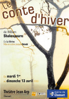 LE CONTE D HIVER SHAKESPEARE THEATRE JEAN ARP CLAMART 15(scan Recto-verso) MB2322 - Reclame