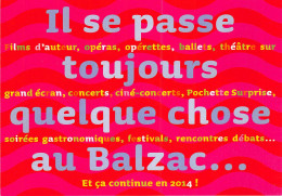 IL SE PASSE TOUJOURS QUELQUES CHOSE AU BALZAC 10(scan Recto-verso) MB2323 - Publicité