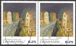 Denmark Danmark Dänemark 2007 Art Seppo Mattinen Michel Nr. 1469 Pair Cancelled Oblitere Gestempelt Used Oo - Used Stamps