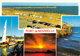 PORT LA NOUVELLE La Plage Le Phare Le Coucher De Soleil Sur Le Port 4(scan Recto-verso) MB2338 - Port La Nouvelle