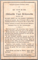 Bidprentje Kalken - Van Driessche Ghiselle (1894-1927) - Santini